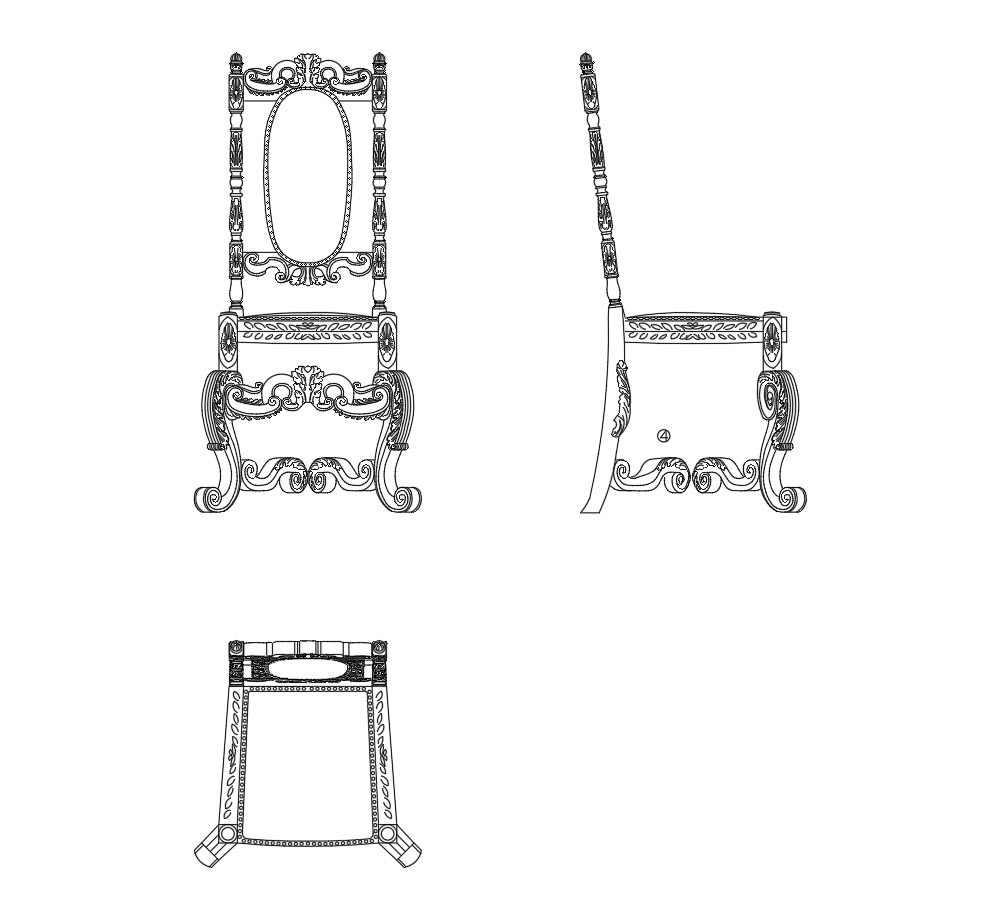 Ghế Gỗ Cổ Điển - Mẫu 15