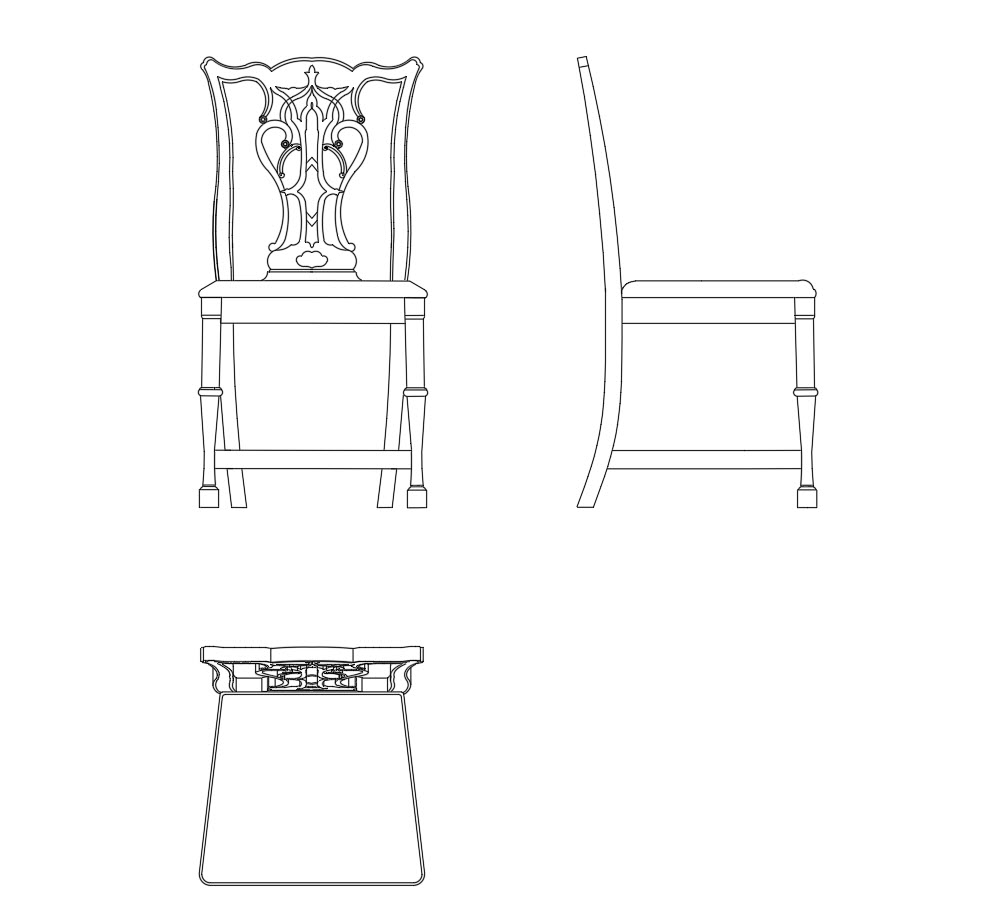 Ghế Gỗ Cổ Điển - Mẫu 19