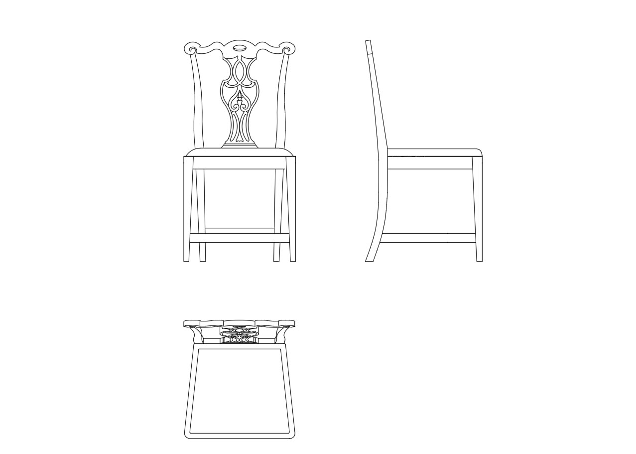 Ghế Gỗ Cổ Điển - Mẫu 23