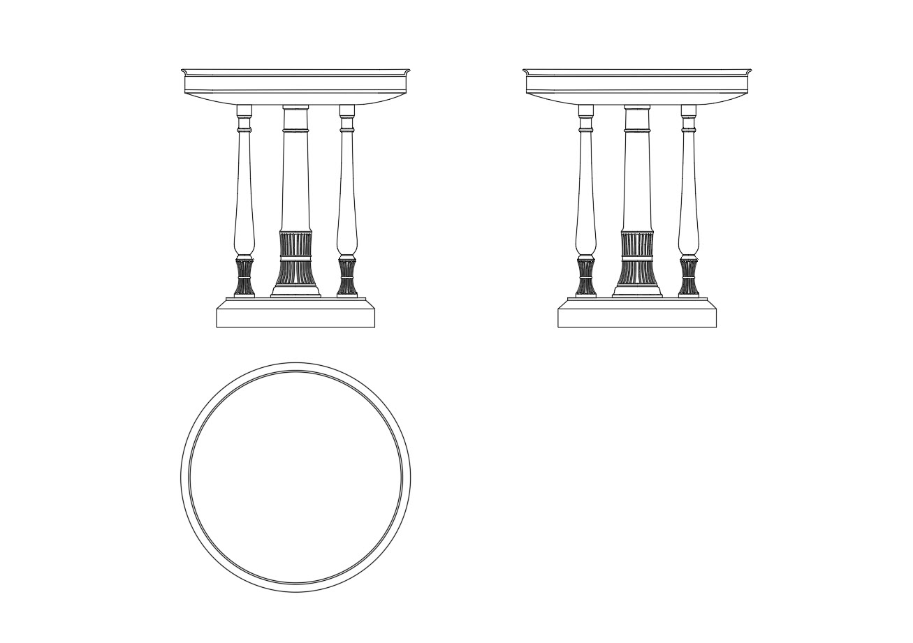 Bàn Tân Cổ Điển - Mẫu 16