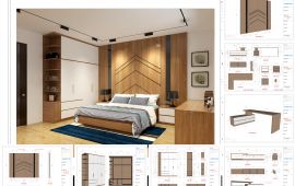 Layout Sketchup - Mẫu Phòng Ngủ 1